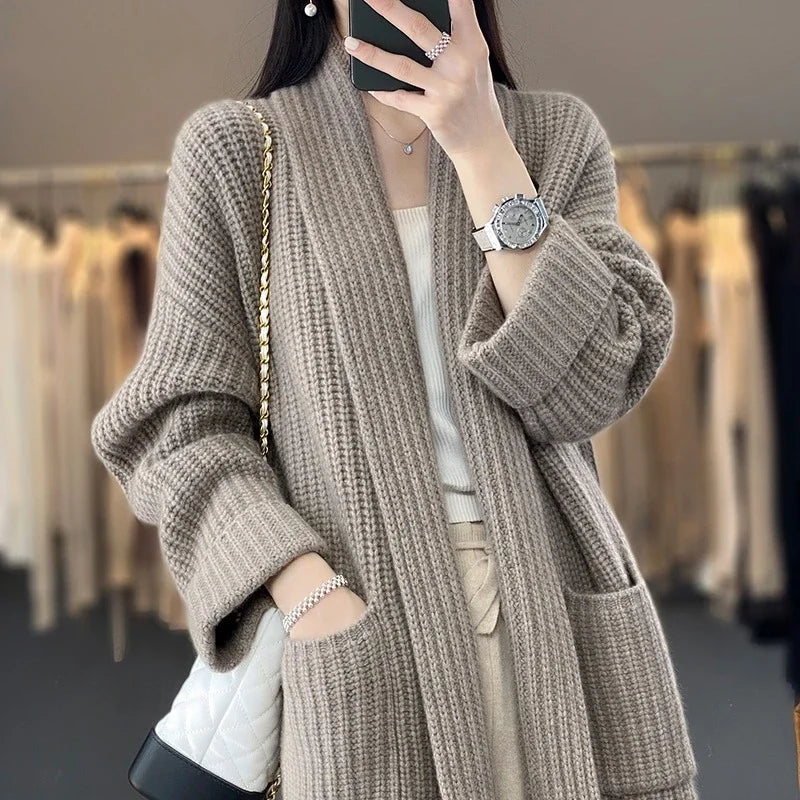 Dominique | Cardigan Léger en Maille à Coupe Décontractée
