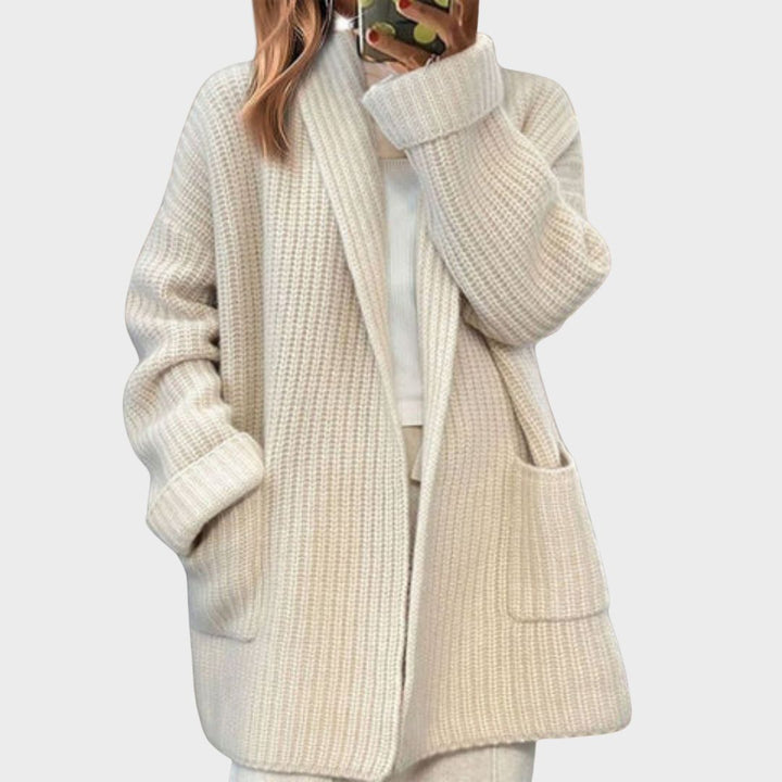 Dominique | Cardigan Léger en Maille à Coupe Décontractée
