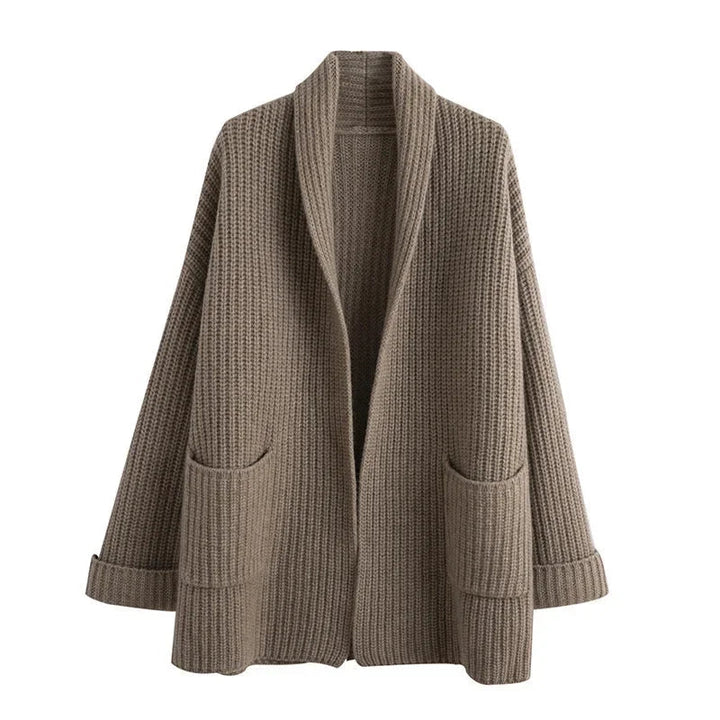 Dominique | Cardigan Léger en Maille à Coupe Décontractée