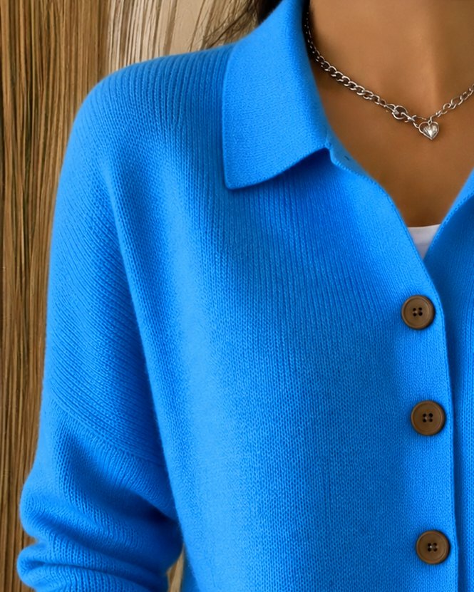 Ève | Cardigan en Maille Chaud et Confortable à Col