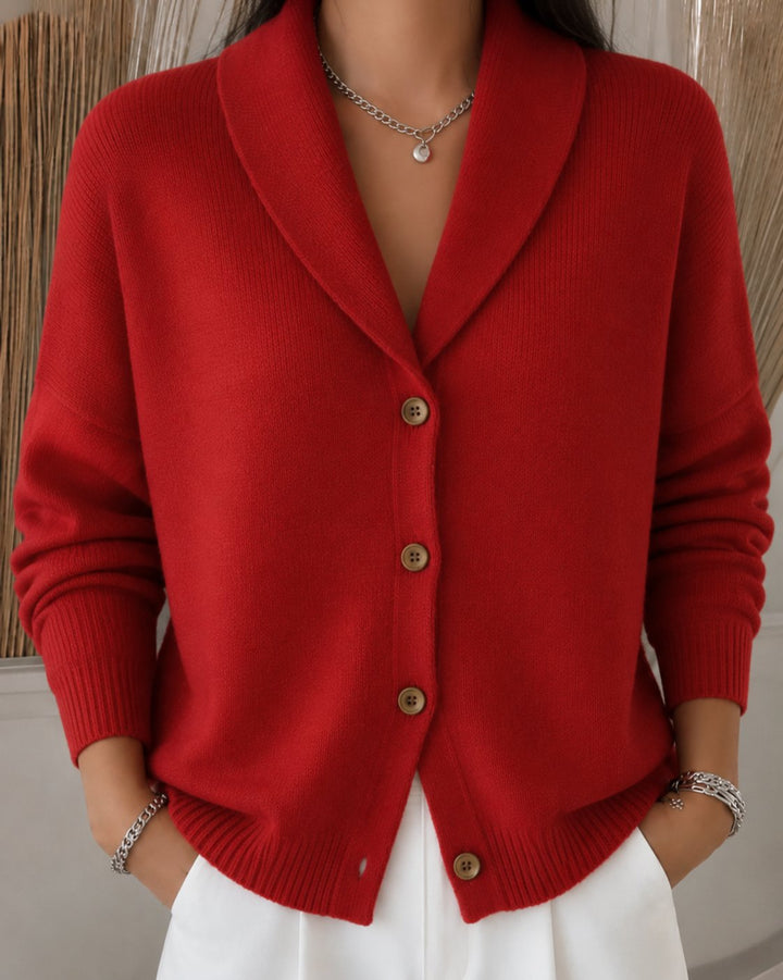 Ève | Cardigan en Maille Chaud et Confortable à Col