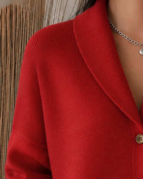 Ève | Cardigan en Maille Chaud et Confortable à Col