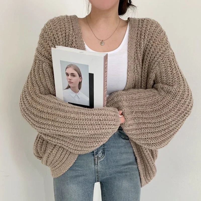 Hedwige | Cardigan en Maille à Manches Larges