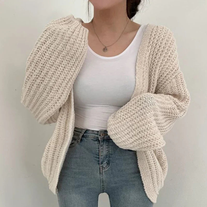 Hedwige | Cardigan en Maille à Manches Larges