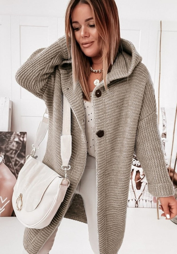Marthe | Cardigan Oversize à Capuche pour Femme