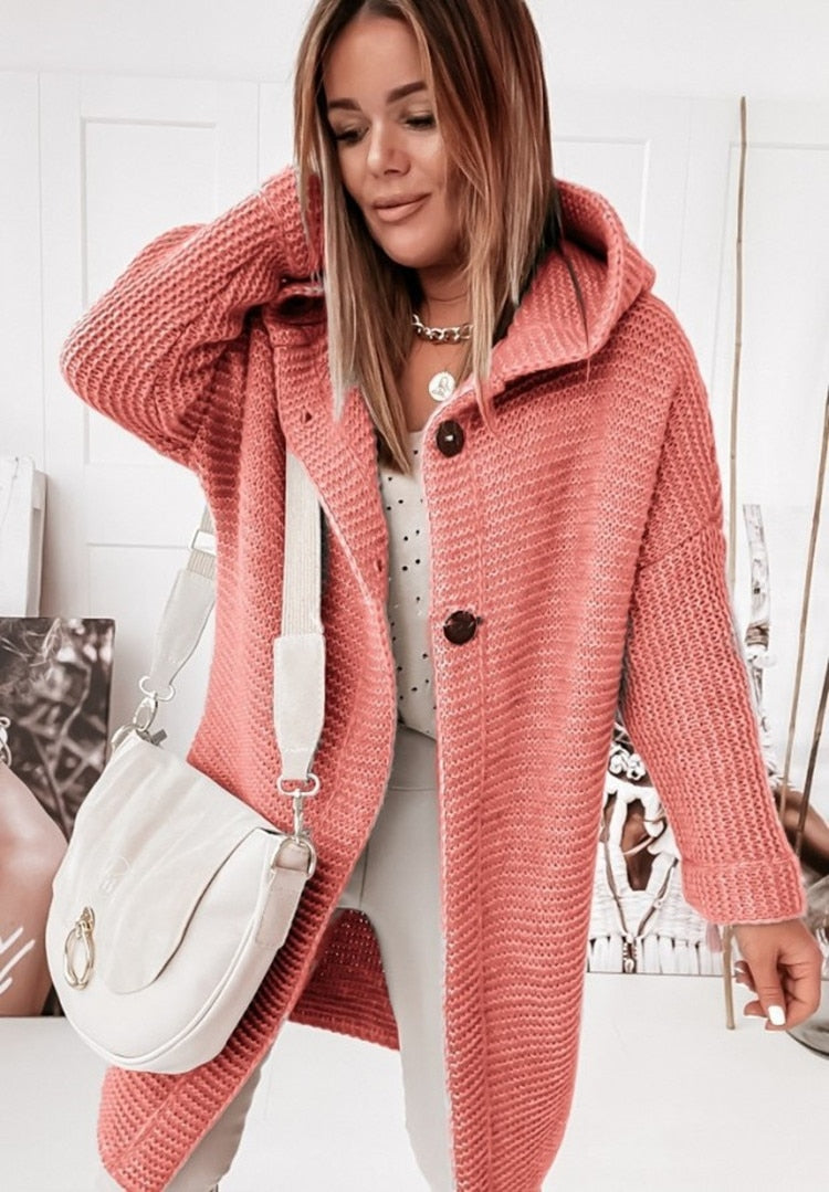 Marthe | Cardigan Oversize à Capuche pour Femme