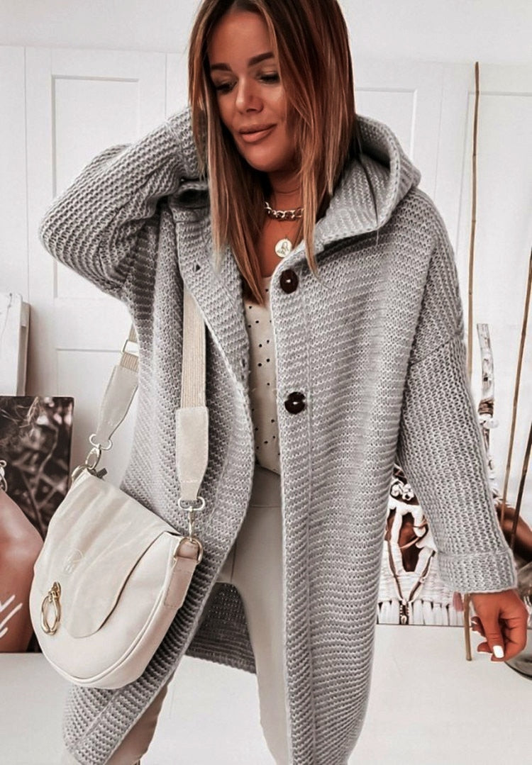 Marthe | Cardigan Oversize à Capuche pour Femme