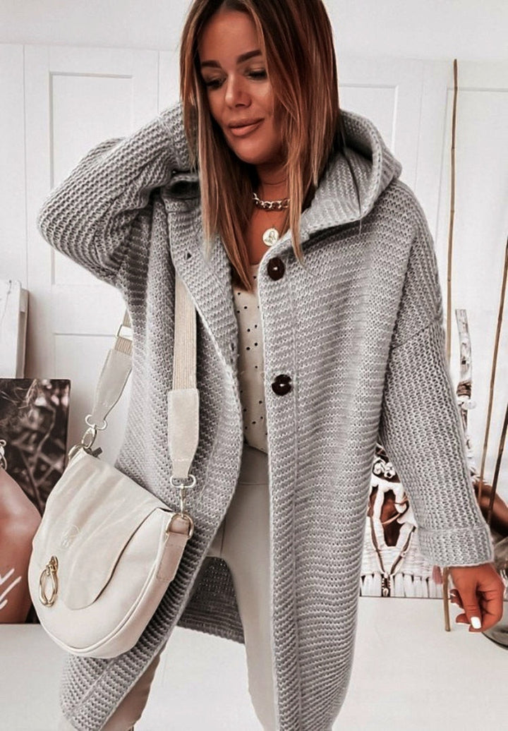 Marthe | Cardigan Oversize à Capuche pour Femme