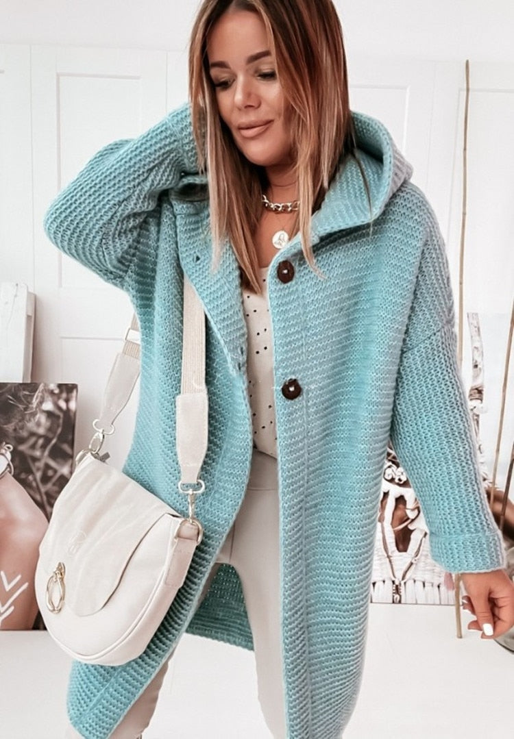 Marthe | Cardigan Oversize à Capuche pour Femme