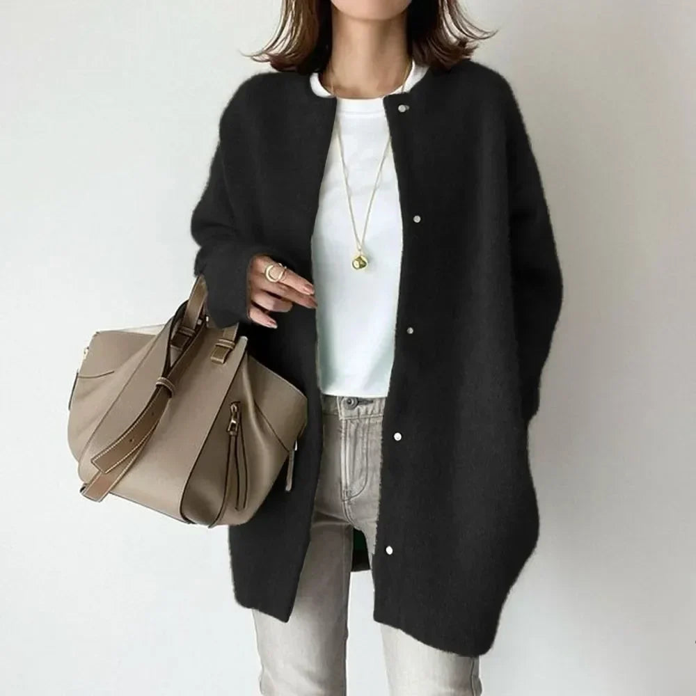 Valérie | Cardigan en Maille à Coupe Ample