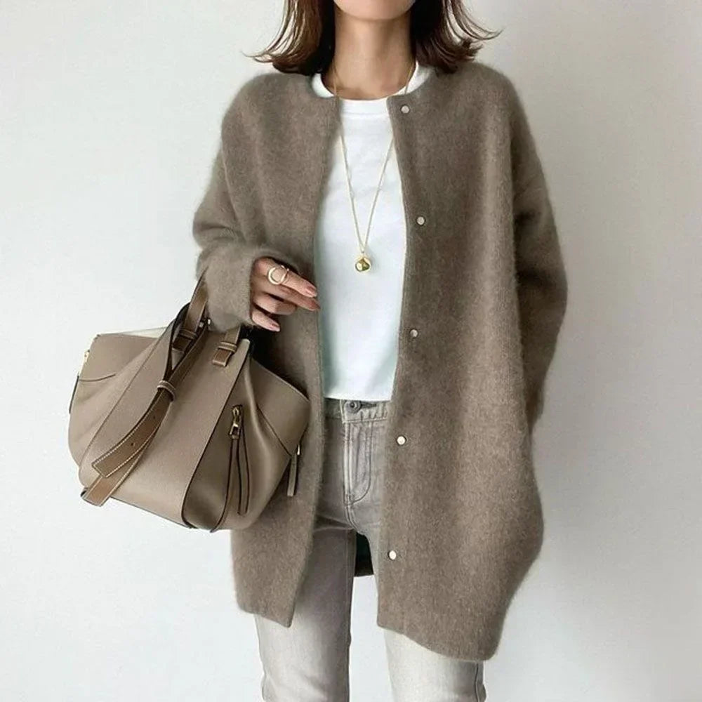 Valérie | Cardigan en Maille à Coupe Ample