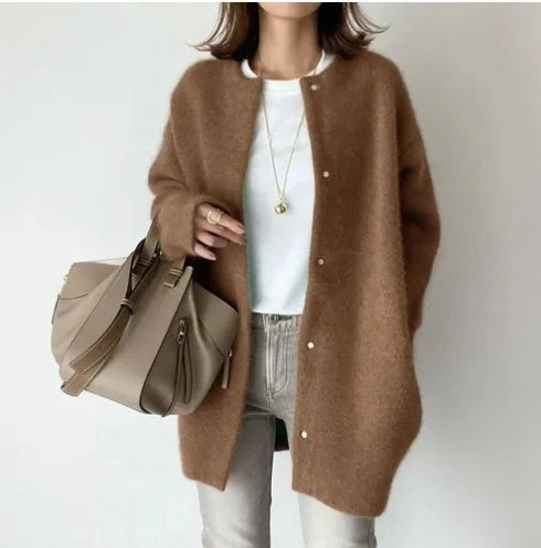 Valérie | Cardigan en Maille à Coupe Ample