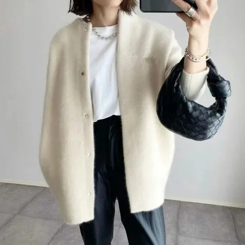 Valérie | Cardigan en Maille à Coupe Ample