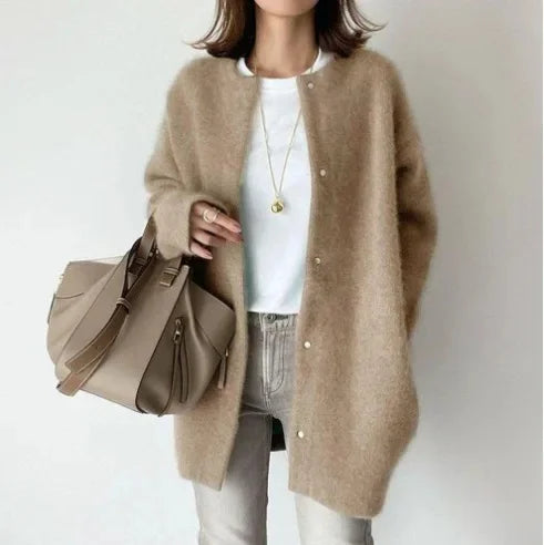 Valérie | Cardigan en Maille à Coupe Ample