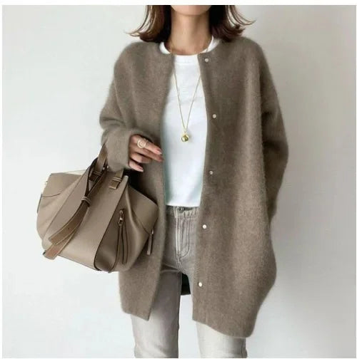 Valérie | Cardigan en Maille à Coupe Ample