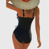 Ninon - Maillot de Bain à Haute Élasticité avec Détail Croisé à l'Avant