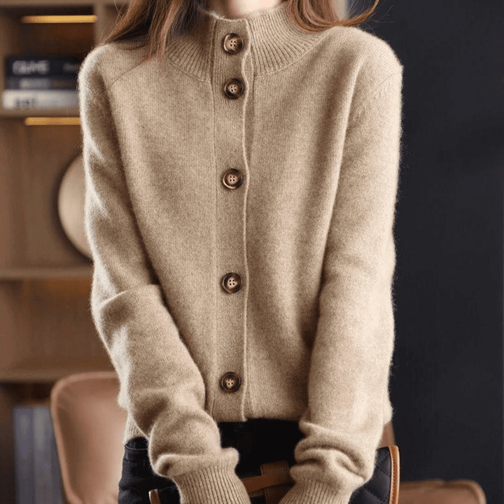 Madeleine | Cardigan en Maille Élégant à Col Ouvert pour Femme