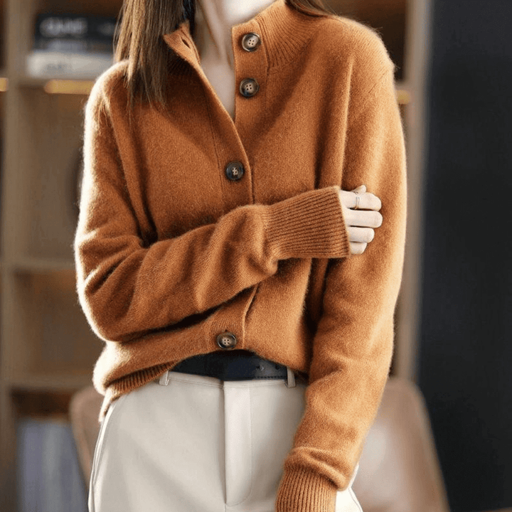 Madeleine | Cardigan en Maille Élégant à Col Ouvert pour Femme