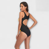 Odile - Maillot de Bain Une Pièce Sportif avec Découpe au Dos