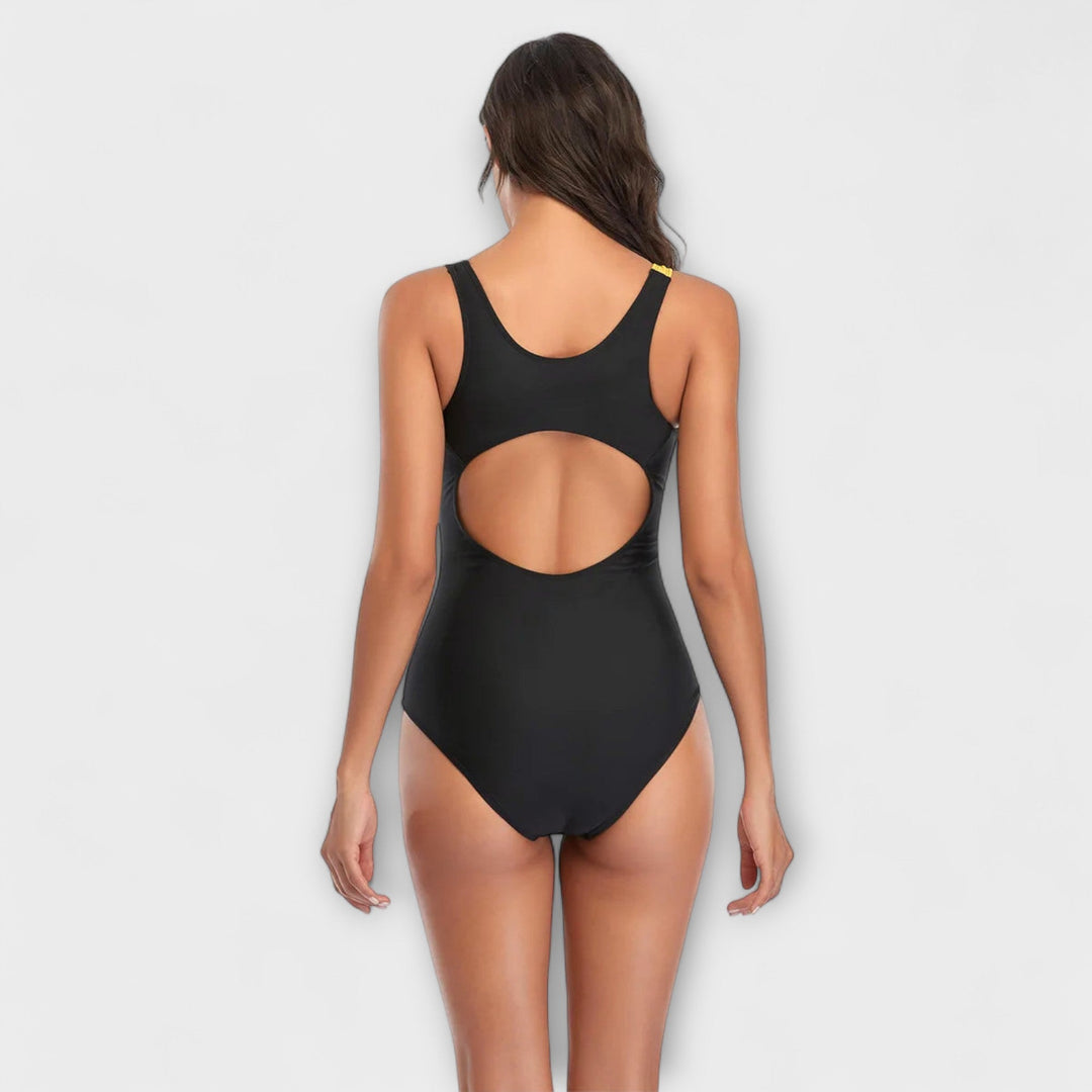 Zoé - Maillot de bain Une Pièce Sportif avec Décolleté au Dos