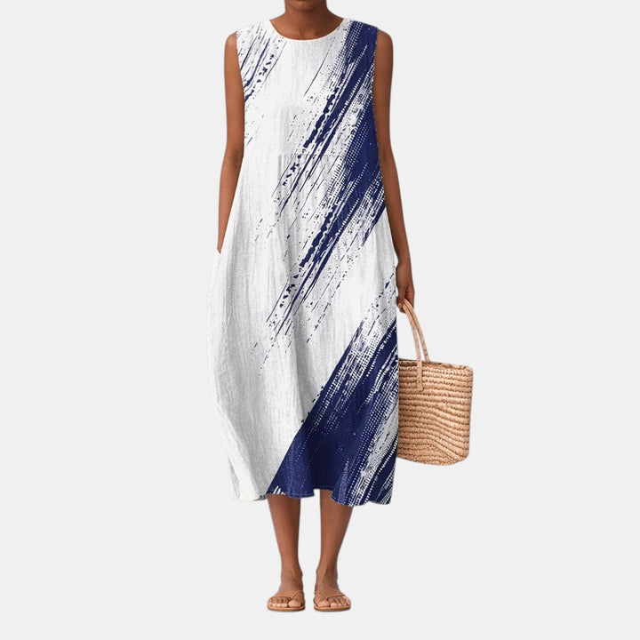 Elena - Robe Midi Élégante du Quotidien