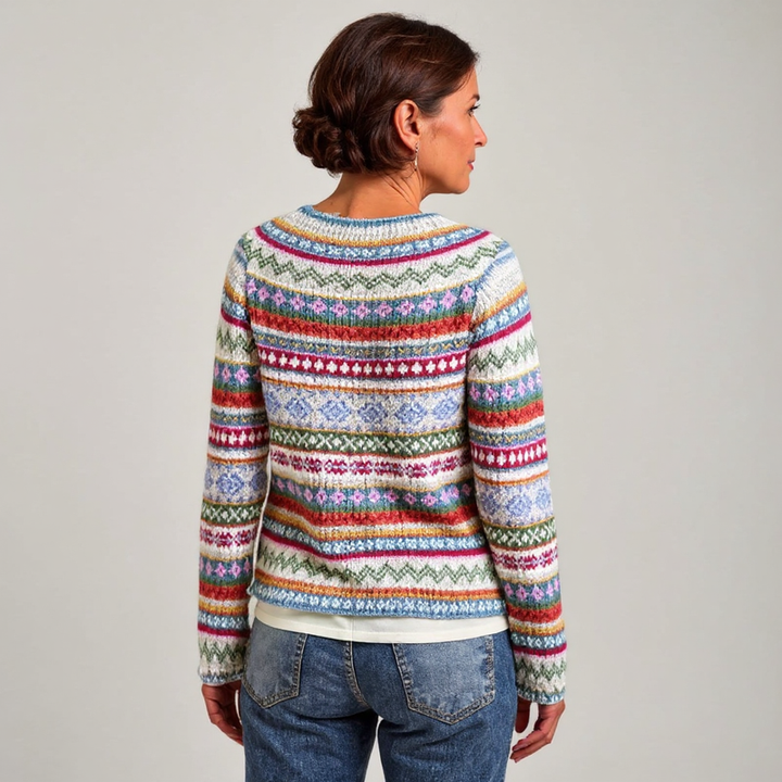Marguerite – Pull islandais classique en laine