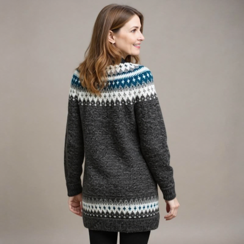 Léna – Pull islandais classique en laine