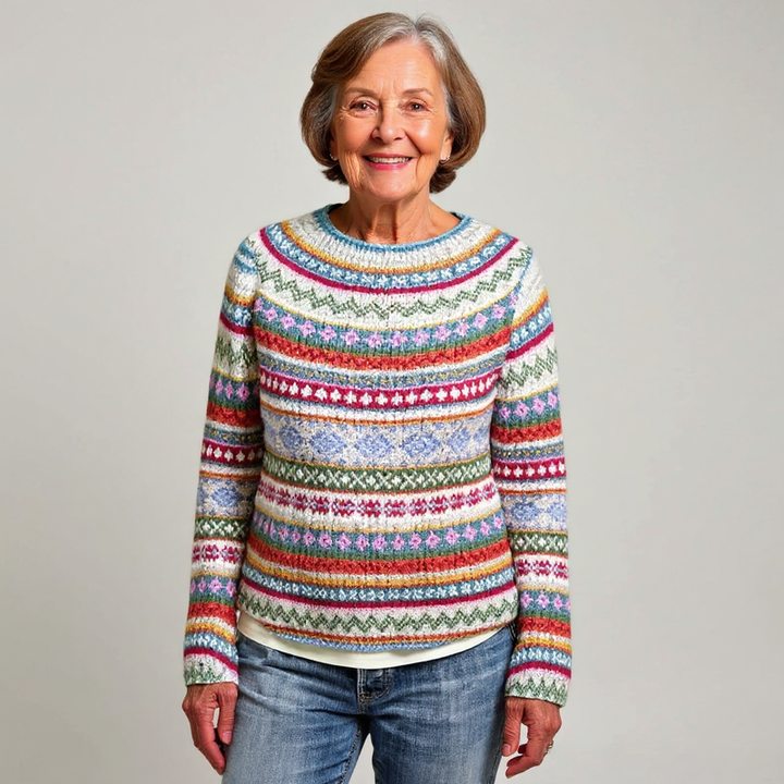 Marguerite – Pull islandais classique en laine