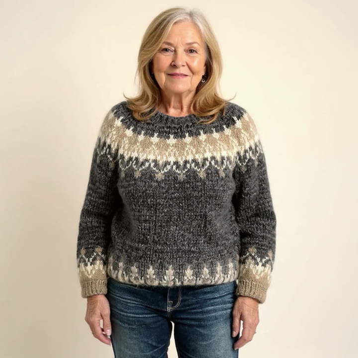 Lina – Pull islandais classique en laine