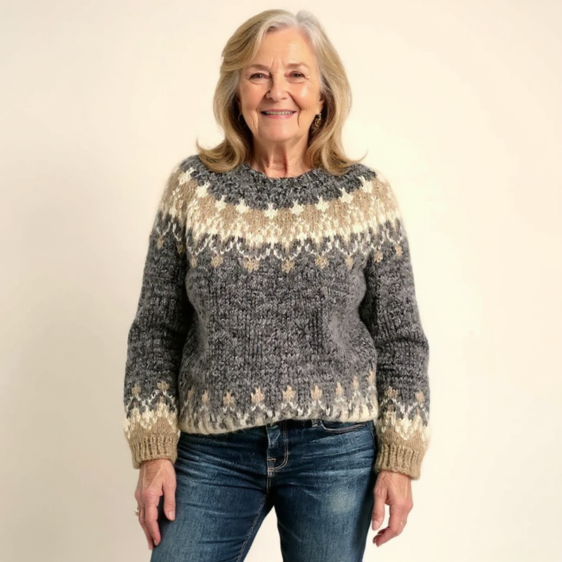 Lina – Pull islandais classique en laine