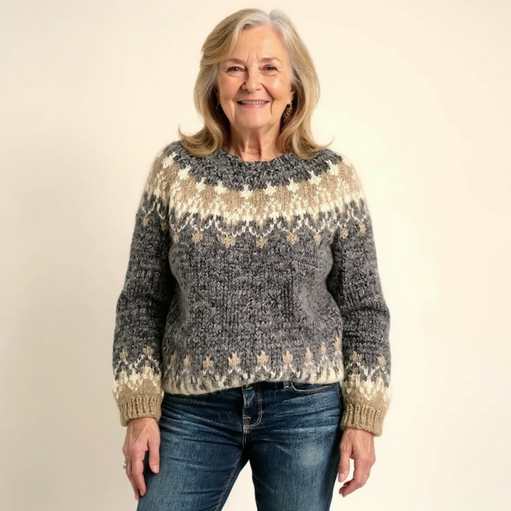 Lina – Pull islandais classique en laine