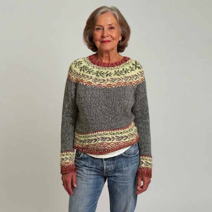 Pauline – Pull islandais classique en laine