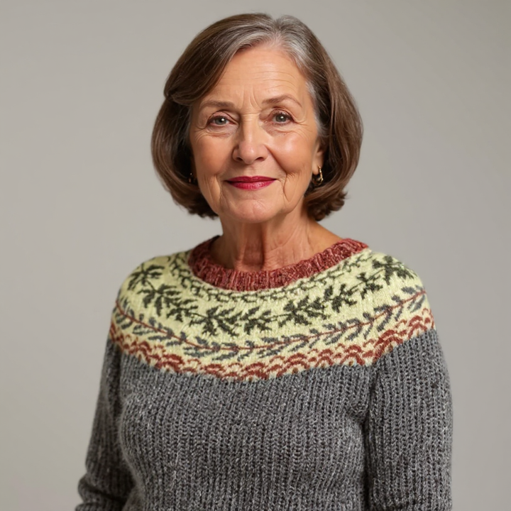 Pauline – Pull islandais classique en laine