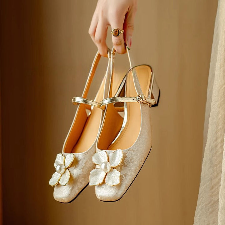 Mathilde – Chaussures élégantes pour femme à détail floral