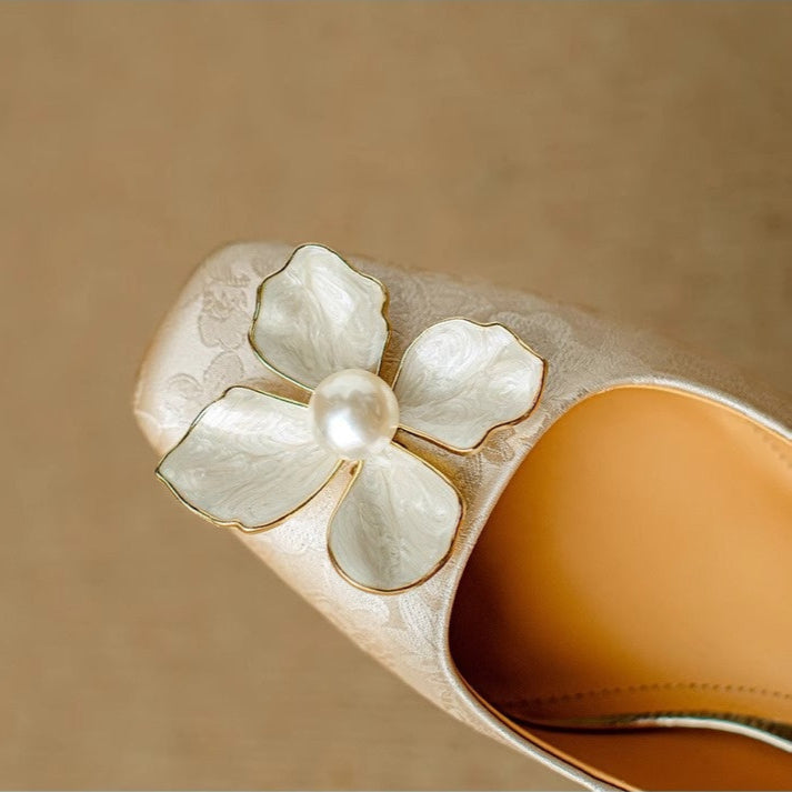 Mathilde – Chaussures élégantes pour femme à détail floral