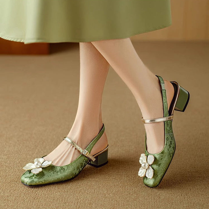 Mathilde – Chaussures élégantes pour femme à détail floral