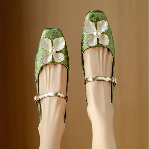 Mathilde – Chaussures élégantes pour femme à détail floral