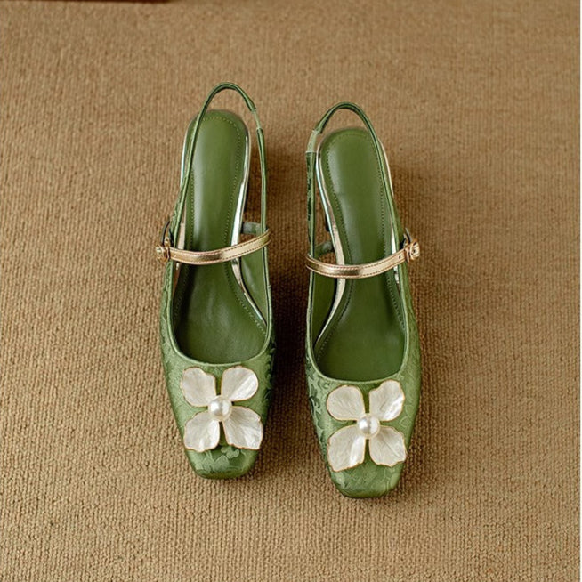 Mathilde – Chaussures élégantes pour femme à détail floral