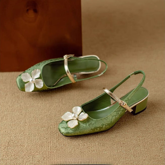Mathilde – Chaussures élégantes pour femme à détail floral