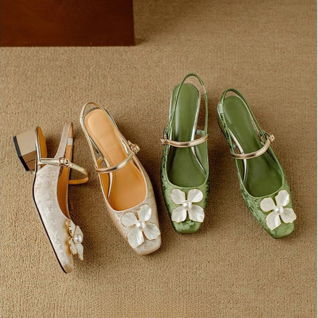 Mathilde – Chaussures élégantes pour femme à détail floral