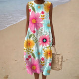 Robe d’Été Confortable Sans Manches