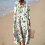 Robe d’Été Imprimée Flatteuse
