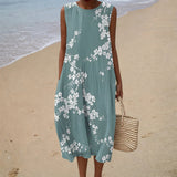 Robe d’Été Imprimée Flatteuse
